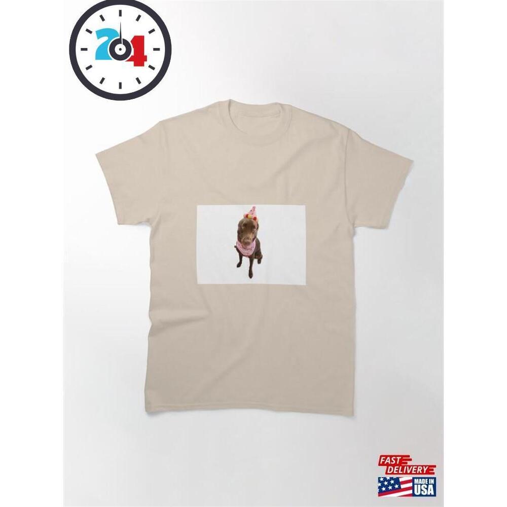 Chocolate Labrador Birthday Classic T-Shirt Unisex